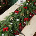 Gixie Home 2Pcs 6Ft Artificial Norfolk Pine Garland Green Plastic