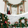 Dcocdeely 24 Pcs Khaki Velvet Christmas Bows 16x6 Inch Rustic Decor