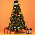 Soulchen 39 Pc Fall Thanksgiving Tree Ornaments Set Orange Brown Gold