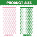JJWYLTKB 2 Pack Pink Green Fringe Curtain 3x7ft Birthday Party Decor