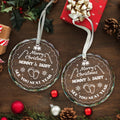 Vorruil Expecting Baby Pregnancy Announcement Heart Glass Ornament 1 Pc