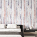FANCYEASY Grey Grasscloth Peel & Stick Wallpaper 15.7x118in Rustic Vinyl