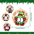 jjBOOM KissMyAss Funny Christmas Wooden Ornaments 2024 Xmas Tree Decor