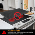 TWIZIUAO Electric Stove Cover Mat Heat Resistant Silicone Black 36x21