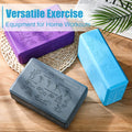 Halloscume Cork Yoga Blocks 2 Pack High Density Non Slip Teal Color