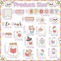 Pasimy Halloween Bulletin Board Set Ghost Paper Cutouts Pastel Boho 70 Pcs