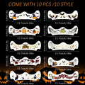 Cardiyar Glitter Freckles 24PCS Waterproof Gold Temporary Face Tattoos