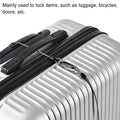 PATIKIL Security Steel Cable 2.5mm x 1.5m Black Double Loop 2 Pack