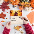 Tlenpo Halloween Postcards 32pcs 4x6in 350gsm Vintage Pumpkin Skeleton