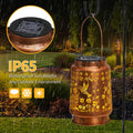 kaakuuki Hummingbird Solar Lantern Outdoor Waterproof Metal LED Bronze