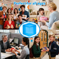 Stress Ball, Medium Cube 5cm(1.98") Fidget Toys, Blue Ice Cube Squishy Cube
