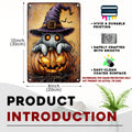ARTWALLURE Halloween Pumpkin Ghost Vintage Metal Tin Sign 8x12 inch