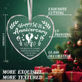 Vorruil Baby First 50th Anniversary Gift Heart Glass Tree Decoration