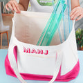 Sunnymove Extra Large American Mahjong Tile Bag Pink 25.2x14.17x9.06 in