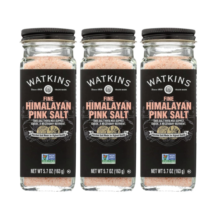 BestBy11/27 Watkins Fine Himalayan Pink Salt 5.7oz Pack of 3