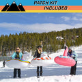 GoFloats Winter Snow Tube - Inflatable Sled for Kids and Adults - Unicorn