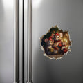 My Wonderful Walls Christmas Family Mouse Hole Decal 3D Effect 5x5 Multi