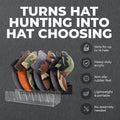 LOS ANGELES HAT CO INC Baseball Hat Organizer 14 Caps 2 Pcs Black