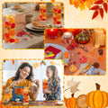 Chffcuh 130 PCS Thanksgiving Vase Fillers Fall Decor Acrylic Pumpkin Pearls