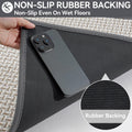 YDKGL Door Mat 17x30 Gray Indoor Dirt Resistant Non-Slip Rubber Backing