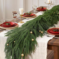 GDENZL 5FT Artificial Norfolk Pine Garland Green Faux Xmas Decor Size 5FT
