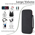 OSYROY Switch 2 Carrying Case 10 Game Slots Screen Protectors Hard Shell Black