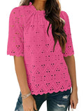 BETTE BOUTIK Womens Flowy Summer Tunic Top Bright Pink Size XL