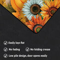 APROPHIC Fall Pumpkin Kitchen Mat Rugs Set of 2 Non Slip Washable 16x24+16x41