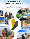 MARRDO 4D Cloud Soles Shock Absorption Arch Support Insoles Men 10-11 Women 11.5