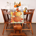LULUXENIA Thanksgiving Table Runner Maple Leaves Pumpkin Fall Decor 13x72 Inch