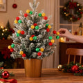 Suncalla Christmas Tree Ball Picks Satin Red Green Gold 7.9'' 12 Pcs