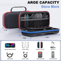 KCKTR Nintendo Switch 2 Carrying Case Hard Shell Durable Red Lightweight