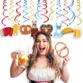 Generic Munich Oktoberfest Swirl Decorations Gold PVC Party Hanging Streamers