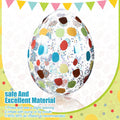 Jetec 12 Pcs Inflatable Easter Eggs 16in Large Glitter PVC Decorations Silver
