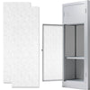 AUECOOME Magnetic Locker Wallpaper Sheet 12x36 Black Square 2pcs Pink Love