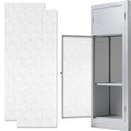 AUECOOME Magnetic Locker Wallpaper Sheet 12x36 Black Square 2pcs Pink Love