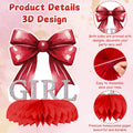 ArowlWesh Red Bow Baby Shower Honeycomb Centerpiece Table Decoration