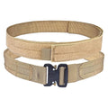 YouchingWld Belt V2 Adjustable Tactical Molle Belt Metal Buckle Khaki 36-46
