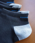 ASLU Athletic Compression Cushioned Ankle Socks Black 6 Pairs Size 6-9
