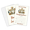 Yhtmbf 20 Thanksgiving Party Invitations with Envelopes 4x6 Let's Give Thanks