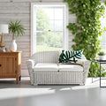 Tosleo 12x20in Green Tropical Leaf Embroidered Pillow Covers 2 Pack
