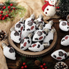 Simgoing 24 Pcs Cow Print Christmas Ornaments 3.15'' Rustic Western Decor