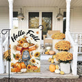 Baccessor Fall Thanksgiving Scarecrow Garden Flag 12.5x18 Inch Burlap