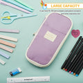 Sonuimy Large Capacity Pencil Case Pouch Zipper Organizer Green