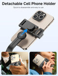 4-in-1 Portable Selfie Stick Tripod with Remote, 360° Rotating Phone Holder for iPhone & Android