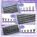 KLHYIT Wispy Lash Clusters 300PCS 10-22mm Mixed D C 30D-50D Eyelash Extensions