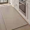 AMOAMI Kitchen Mat Rug Non Slip Machine Washable 20x47 Light Tan