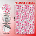 WDSFHYJK Coquette Christmas Santa Kitchen Towels Hot Pink 16x24 Inch
