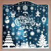 MISS FANTASY Christmas Window Clings 10 Sheets White Snow Scene Decorations