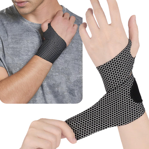 2 Pack Ultra Thin Wrist Brace - Wrist Compression Band for Carpal Tunnel, Pain R